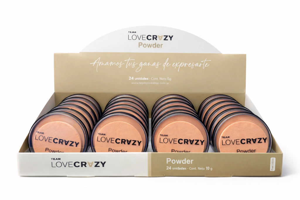 Miniatura 2 de Polvo compacto con esponjita Love Crazy Tejar